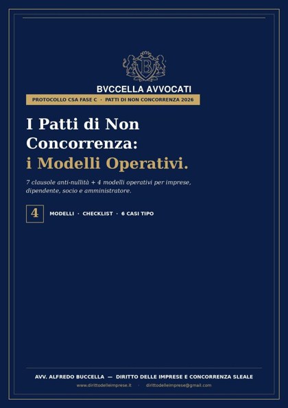 Kit Patti di Non Concorrenza 2026